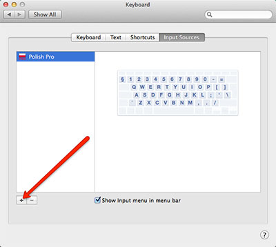 change the shortcut for a language on a mac